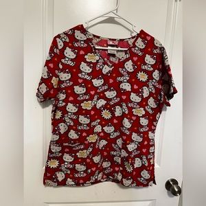 Hello Kitty Sanrio Scrub Top - Size Small Gently Used in Good condition